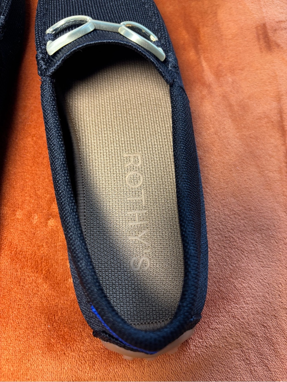 Rothy's Black Knit Women's Loafers with Bridle Bit - Picture 6 of 7